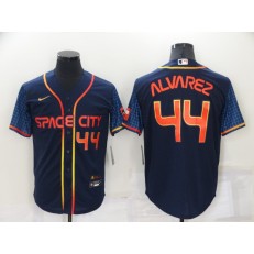 MLB Houston Astros #44 Yordan Alvarez Navy Nike 2022 City Connect Cool Base Jerseys