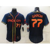 MLB Houston Astros #77 Luis Garcia Navy Nike 2022 City Connect Flexbase Jerseys
