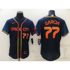 MLB Houston Astros #77 Luis Garcia Navy Nike 2022 City Connect Flexbase Jerseys