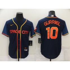 MLB Houston Astros #10 Yuli Gurriel Navy Nike 2022 City Connect Cool Base Jersey