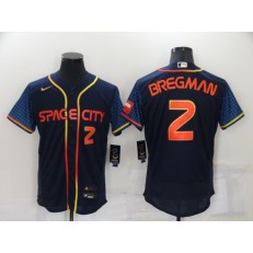 MLB Houston Astros #2 Alex Bregman Navy Nike 2022 City Connect Flexbase Jersey