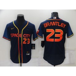 MLB Houston Astros #23 Michael Brantley Navy Nike 2022 City Connect Flexbase Jersey