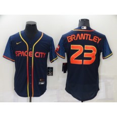 MLB Houston Astros #23 Michael Brantley Navy Nike 2022 City Connect Flexbase Jerseys