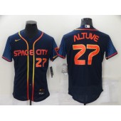 MLB Houston Astros #27 Jose Altuve Navy Nike 2022 City Connect Flexbase Jersey