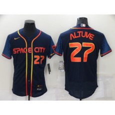 MLB Houston Astros #27 Jose Altuve Navy Nike 2022 City Connect Flexbase Jersey