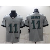 Nike Eagles 11 A. J. Brown Gray 2022 NFL Draft Vapor Untouchable Limited Jersey