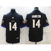 Nike Ravens 14 Kyle Hamilton Black 2022 NFL Draft Vapor Untouchable Limited Jersey