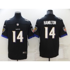Nike Ravens 14 Kyle Hamilton Black 2022 NFL Draft Vapor Untouchable Limited Jersey
