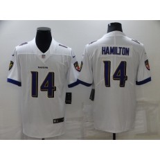 Nike Ravens 14 Kyle Hamilton White 2022 NFL Draft Vapor Untouchable Limited Jersey