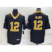 Nike Saints 12 Chris Olave Black 2022 NFL Draft Vapor Untouchable Limited Jersey