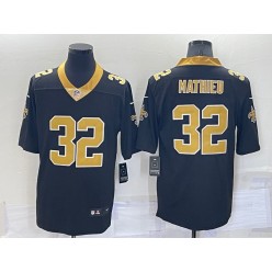 Nike Saints 32 Tyrann Mathieu Black Vapor Untouchable Limited Jersey