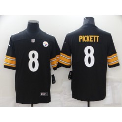 Nike Steelers 8 Kenny Pickett Black 2022 NFL Draft Vapor Untouchable Limited Jersey