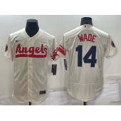 Los Angeles Angels 14 Tyler Wade Cream Nike 2022 City Connect Flexbase Jerseys
