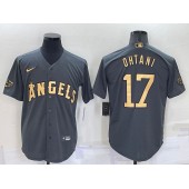 Los Angeles Angels 17 Shohei Ohtani Charcoal Nike 2022 MLB All-Star Cool Base Jersey