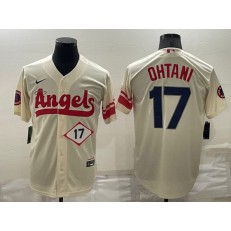 Los Angeles Angels 17 Shohei Ohtani Cream 2022 City Connect Cool Base Jersey