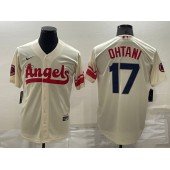 Los Angeles Angels 17 Shohei Ohtani Cream 2022 City Connect Cool Base Jerseys