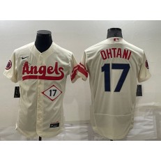Los Angeles Angels 17 Shohei Ohtani Cream 2022 City Connect Flexbase Jerseys
