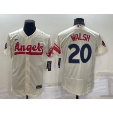 Los Angeles Angels 20 Jared Walsh Cream Nike 2022 City Connect Flexbase Jersey