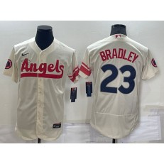 Los Angeles Angels 23 Archie Bradley Cream Nike 2022 City Connect Flexbase Jerseys