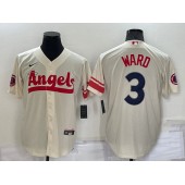 Los Angeles Angels 3 Taylor Ward Cream Nike 2022 City Connect Cool Base Jersey