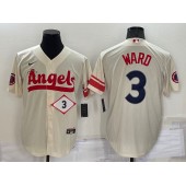 Los Angeles Angels 3 Taylor Ward Cream Nike 2022 City Connect Cool Base Jerseys