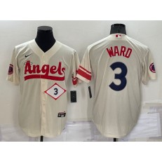 Los Angeles Angels 3 Taylor Ward Cream Nike 2022 City Connect Cool Base Jerseys