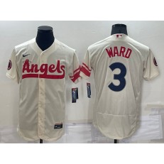 Los Angeles Angels 3 Taylor Ward Cream Nike 2022 City Connect Flexbase Jersey