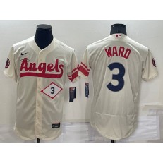 Los Angeles Angels 3 Taylor Ward Cream Nike 2022 City Connect Flexbase Jerseys