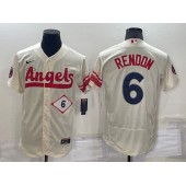 Los Angeles Angels 6 Anthony Rendon Cream Nike 2022 City Connect Flexbase Jersey