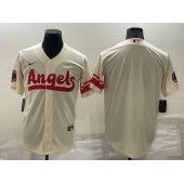 Los Angeles Angels Blank Cream 2022 City Connect Cool Base Jersey