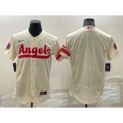 Los Angeles Angels Blank Cream 2022 City Connect Flexbase Jersey