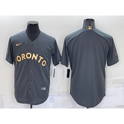 Blue Jays Blank Charcoal Nike 2022 MLB All-Star Cool Base Jersey