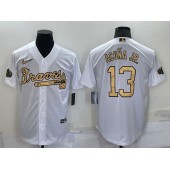 Braves 13 Ronald Acuna Jr. White Nike 2022 MLB All-Star Cool Base Jersey