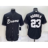 Braves 23 Michael Harris II Black Nike Cool Base Jersey
