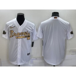 Braves Blank White Nike 2022 MLB All-Star Cool Base Jersey