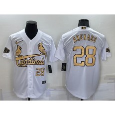 Cardinals 28 Nolan Arenado White Nike 2022 MLB All-Star Cool Base Jerseys