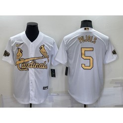 Cardinals 5 Albert Pujols White Nike 2022 MLB All-Star Cool Base Jerseys