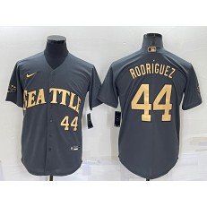 Mariners 44 Julio Rodriguez Charcoal Nike 2022 MLB All-Star Cool Base Jersey