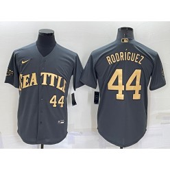 Mariners 44 Julio Rodriguez Charcoal Nike 2022 MLB All-Star Cool Base Jersey