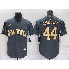 Mariners 44 Julio Rodriguez Charcoal Nike 2022 MLB All-Star Cool Base Jerseys