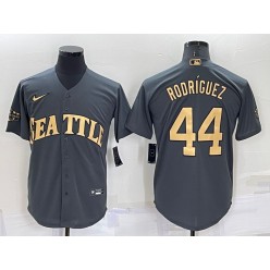 Mariners 44 Julio Rodriguez Charcoal Nike 2022 MLB All-Star Cool Base Jerseys