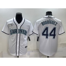 Mariners 44 Julio Rodriguez White Nike Cool Base Jersey
