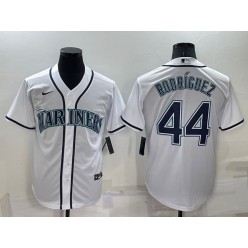 Mariners 44 Julio Rodriguez White Nike Cool Base Jersey