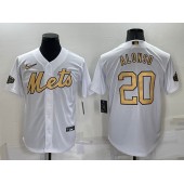 Mets 20 Pete Alonso White Nike 2022 MLB All-Star Cool Base Jersey