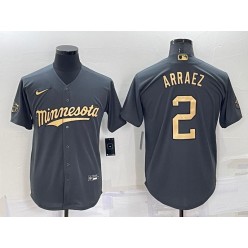 Twins 2 Luis Arraez Charcoal Nike 2022 MLB All-Star Flexbase Jersey