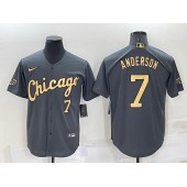 White Sox 7 Tim Anderson Charcoal Nike 2022 MLB All-Star Cool Base Jerseys