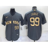 Yankees 99 Aaron Judge Charcoal Nike 2022 MLB All-Star Cool Base Jersey