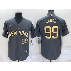 Yankees 99 Aaron Judge Charcoal Nike 2022 MLB All-Star Cool Base Jersey