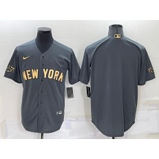 Yankees Blank Charcoal Nike 2022 MLB All-Star Cool Base Jersey