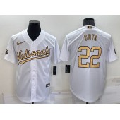 Nationals 22 Juan Soto White Nike 2022 MLB All-Star Cool Base Jersey